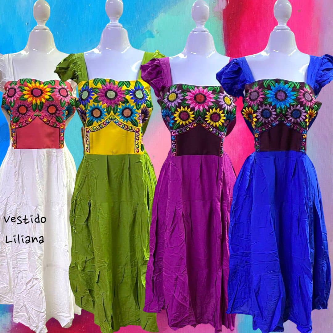 Handmade Embroidered Dress (Flowers Design) SarapesWorldFinest