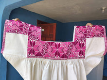Load image into Gallery viewer, Handwoven Mexican Blouse Punta De Cruz-Made to Order Traditional Huipil Top