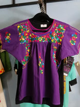 Load image into Gallery viewer, Handmade Puebla Purple Blouse
