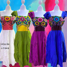 Load image into Gallery viewer, Handmade Embroidered Dress (Flowers Design)
