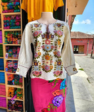 Load image into Gallery viewer, Handmade Long Sleeve Smocked Blouse
