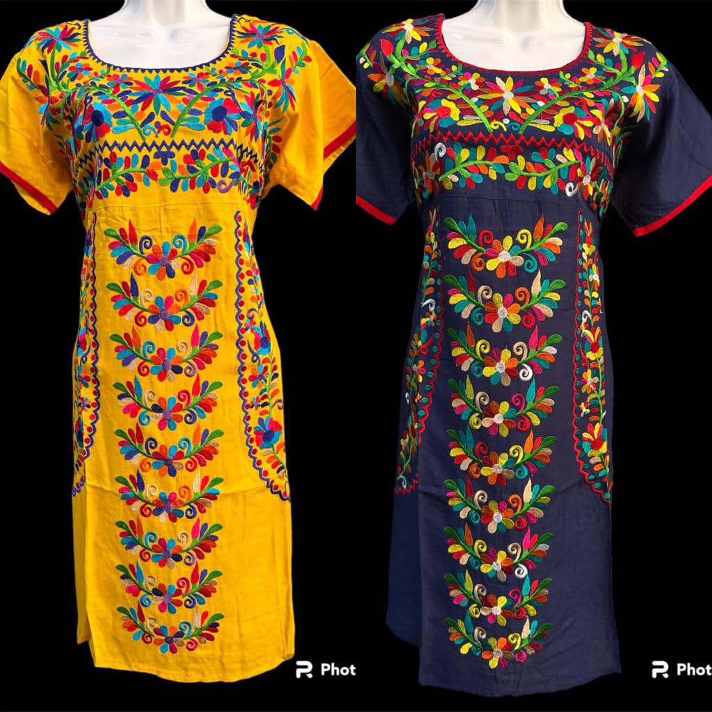 Handmade Embroidered Chiapas Dress