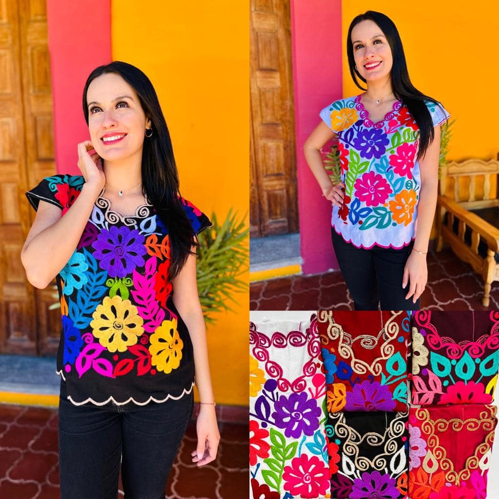 Handmade Embroidered Chiapas Blouse