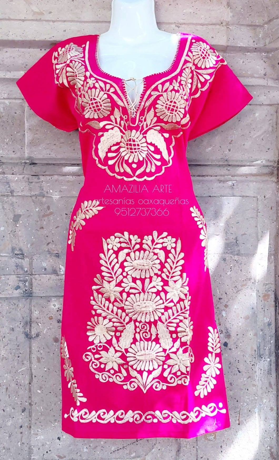 Handmade Embroidered Chiapas Dress