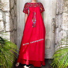 Load image into Gallery viewer, Handmade Embroidered Red Turkish Dress
