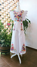 Load image into Gallery viewer, Colorful Sky Bird – Handmade Embroidered Dress
