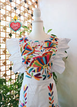 Load image into Gallery viewer, Colorful Sky Bird – Handmade Embroidered Dress
