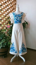Load image into Gallery viewer, Blue Sky Bird – Handmade Embroidered Dress
