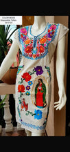Load image into Gallery viewer, Handmade Embroidered Virgen Dress
