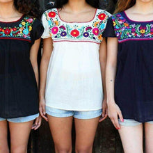 Load image into Gallery viewer, Handmade Puebla Embroidered Blouse
