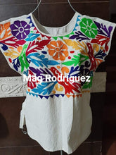 Load image into Gallery viewer, Handmade Oaxaca Embroidered Blouse
